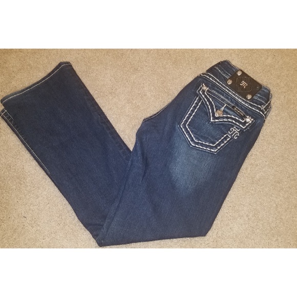 Miss Me Bootcut Bling Glitter Jeans 29X30 - Picture 6 of 7